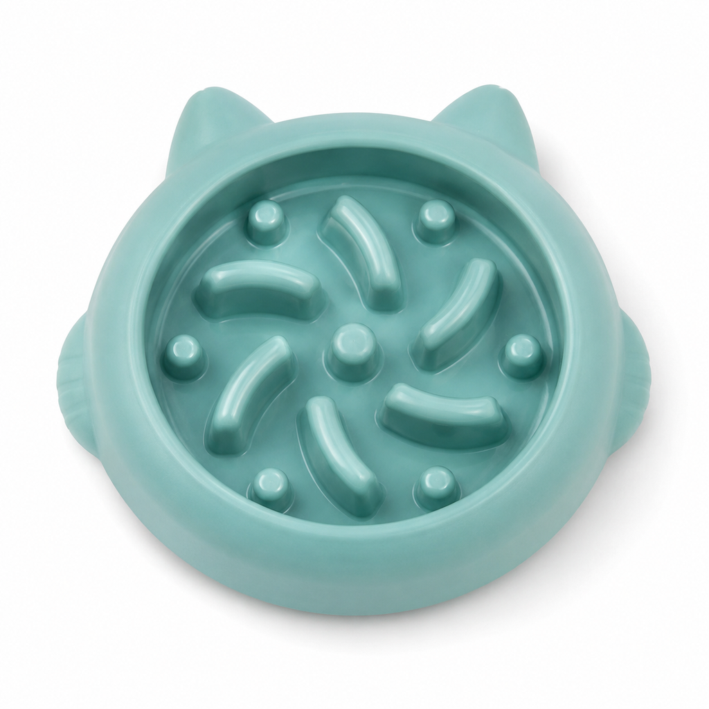 GulpGuard slow feeder bowl on white background