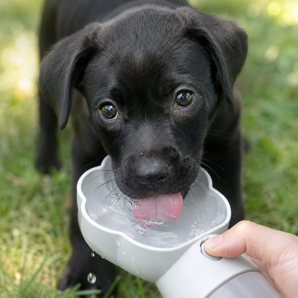 TrailSip Pet Water Bottle side view