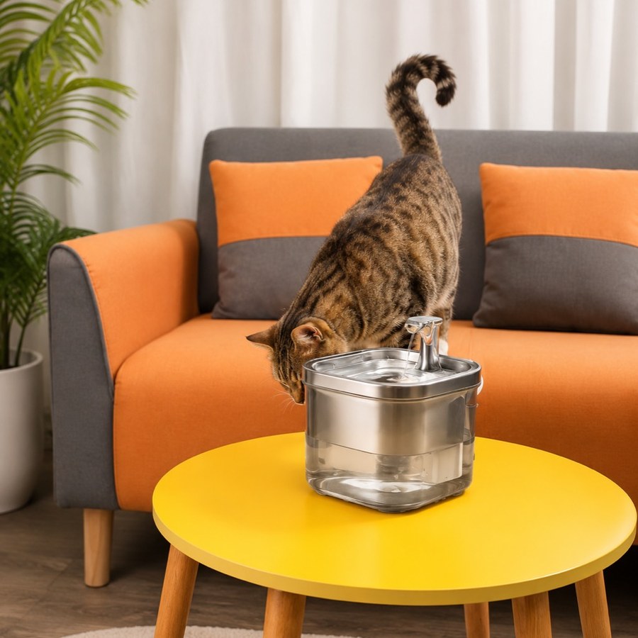 FreshFlow Stainless Pet Fountain